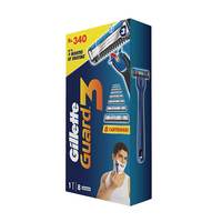 Gillette Guard 3 – Single Razor with 8 Blades Pack, 8 Count (Pack of 1)