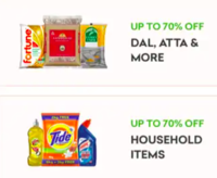 Flat 10% off on Grofers.com upto max 300 off for RBL Bank Credit card users (Every Monday from 11th Oct)