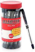 Cello Maxriter Ball Pens (Jar with 20 Blue Pens + 5 Black Pens + 5 Blue Refills)
