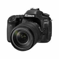 Canon EOS 80D 24.2MP Digital SLR Camera (Black) + EF-S 18-135mm f/3.5-5.6 Image Stabilization USM Lens Kit