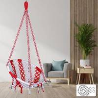 Patiofy Round Swing with 3 ft. Chain Accs. Cotton Large Swing
