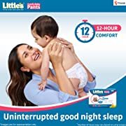 Little's Baby Pants Diapers,Extra Large (12 - 17 kg), 96 Count - Pack of 4