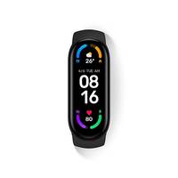 Xiaomi Mi Smart Band 6, 50% Larger 1.56" AMOLED Screen, SpO2 Tracking, Continuous HR, Stress and Sleep Monitoring, 30 Sports Modes, PAI, Women's Health, Quick Replies, 5ATM Water Resistant, Black