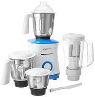 AmazonBasics Alpha Mixer Grinder 750W, 3 Jars + 1 Juicer Jar, White (Apply coupon) 
