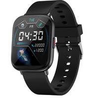 Zebronics Zeb-FIT5220CH Smart Fitness Watch, 2.5D Curved Glass 4.4cm Large Square Display, Metal Body, Dual Menu UI, 7-Day Data Storage, 8 Sports Mode, SpO2, BP & HR Monitor, (Black)