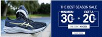 Asics - Minimum 30% Off + Extra 20% Off For limited Time