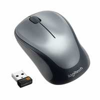 Logitech M235 Wireless Mouse, 2.4 GHz with USB Unifying Receiver, 1000 DPI Optical Tracking, 12 Month Life Battery Grey