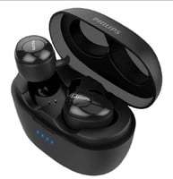 Philips Upbeat In-Ear Truly Wireless Earbuds (SHB2505, Black)