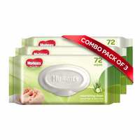 Huggies Nourshing Clean Baby Wipes - Cucumber & Aloevera, Pack of 3 (216 wipes)