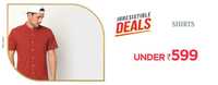Ajio Flash Deal - Shirts Under Rs.599