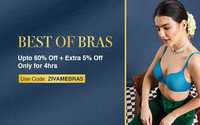 Zivame Flash Sale Bras upto 60% off + Extra 5% off 
