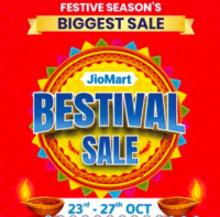 JioMart Bestival Sale - Biggest Diwali  Offers (23-27 Oct) - Extra 10% Cashback on ICICI Cards