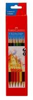 Faber-Castell Bi-Color Pencil Set - Pack of 6 (Assorted) &more