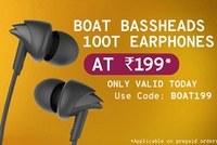 boAt BassHeads 100 T Wired Earphones with Super Extra Bass - Only for today