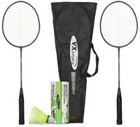 VECTOR X VXB-10 Racquets and Flight Shuttle Badminton Kit