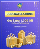 FREE Extra ₹1,000 Off & ₹750 Off on Refrigerators