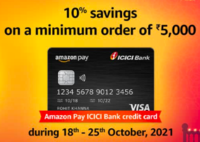 Amazon Pay ICICI Bank Credit Card Offer of Save upto 10% or 5% instant discount + upto 5% Reward Points