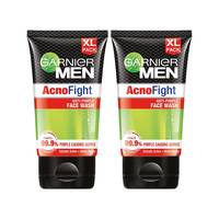 Garnier Men Acno Fight Facewash - For Pimple And Acne Prone Skin, 150gm (Pack of 2)