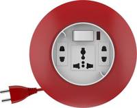 Gold Medal G-Dial 2 Pin 3 Socket Extension Boards  (Red, White) 