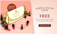 Just Herbs - Karwa Chauth Offer free Lipstick Micro- Mini Trail Kit On purchase of Rs.999 and Above