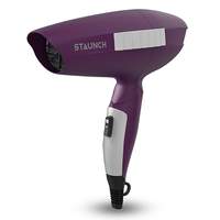 Staunch SHD1011 1000W Compact & Foldable Hair Dryer with Two Speed Settings (Purple)