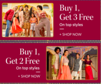 Myntra - Buy 1 Get 3 free flash sale till midnight