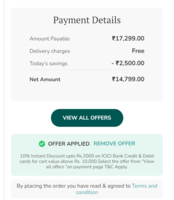 Airpods Pro for 14799 (valid till 1 am 20-10-2021)