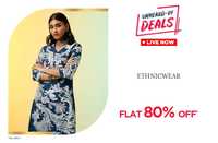 Ajio Flash Deal - Ethnicwear Flat 80% off 