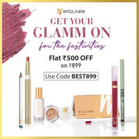 Myglamm :-Get 500/- off on all the bestsellers, Buy for Rs. 899/- and above