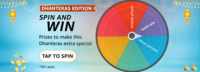 Amazon Dhanteras Spin and Win Contest