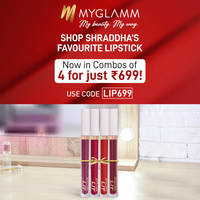 Myglamm- Get Lipstick Combo of 4 for Rs.699