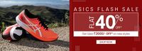 Asics Deal Of The Day - Flat 40% Off + Rs.2000 Off on New Styles