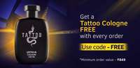 Ustraa Get A Tattoo Cologne Free Worth Rs 799 on All Orders + 10% Prepaid Discount