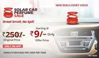 Droom Solar Car Perfume Sale at Rs.9 (10:00 AM till 6:00 PM)
