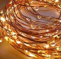 DesiDiya® Copper Fairy String Lights with USB Powered Led Light for Diwali Christmas Birthday Party Wedding Ceremony Bedroom and Balcony Home Decoration (10 Meters Pack of 1)

