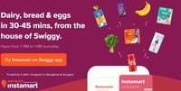 Free delivery on Rs.49+ order on Swiggy Instamart (combine with Cred pay offer for max benefits) - working multiple times