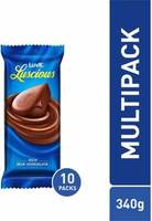 LuvIt Luscious Milk Chocolate Bar Multipack,340g - Pack of 10 Bars  (10 x 34 g)