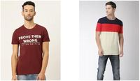 Myntra: Jack & Jones, UCB, Flying Machine T-shirts Up to 75% Off