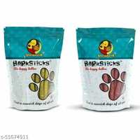 Foodie Puppies Combo Offer Munchy BarkSticks Chicken Flavor (450gm) & Mutton Flavor (450gm) for Puppies & Dogs