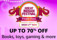 Flat cashback of Rs 200 (on 2000) as Amazon Pay balance on Books, grooming & entertainment