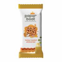 Paper Boat Honey Roasted Almond Bar Pack of 10, 25g Each + 20% coupon off + 10% UPI CB on App