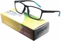  AFERLITE® Gold Series Unisex Rectangular Computer Glasses Blue Light Blocking Technology For Eye Protection (53 mm Medium) 