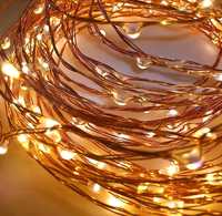 DesiDiya® Copper Fairy String Lights with USB Powered Led Light for Diwali Christmas Birthday Party Wedding Ceremony Bedroom and Balcony Home Decoration (10 Meters).

