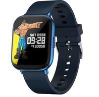 Zebronics Zeb-FIT5220CH Smart Fitness Watch, 2.5D Curved Glass 4.4cm Large Square Display, Metal Body, Dual Menu UI, 7-Day Data Storage, 8 Sports Mode, SpO2, BP & HR Monitor, (Blue)