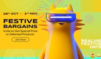 Realme Festive Bargains - invite to get special price on select products [28th Oct - 3rd Nov]
