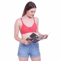 Body Figure Cotton Melange Non-Padded Bra

