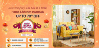 Home & Kitchen Products 10% Cashback (Diamond Offers) + 275 Cashback + 10% Cashback on Amazon Pay UPI or 10% Off on Rupay/ICICI/Kotak/APay Cards