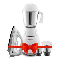 Lifelong Power Pro 500 Watt 3 Jar Mixer Grinder and 1100 Watt Dry Non-Stick soleplate Iron Super Combo 