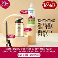 Tatacliq - Shop Beauty for Rs.500 and get Rs.500 Back + Extra 10% off on Minimum Purchase of Rs.599