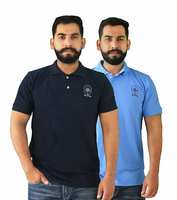 BLUEFICUS Cotton Regular Fit Half Sleeves Polo T-Shirts for Men's Combo Pack